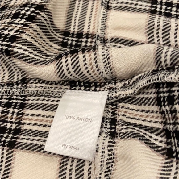 J Jill Plaid Ruffles button front top. Oversized. - Picture 8 of 9